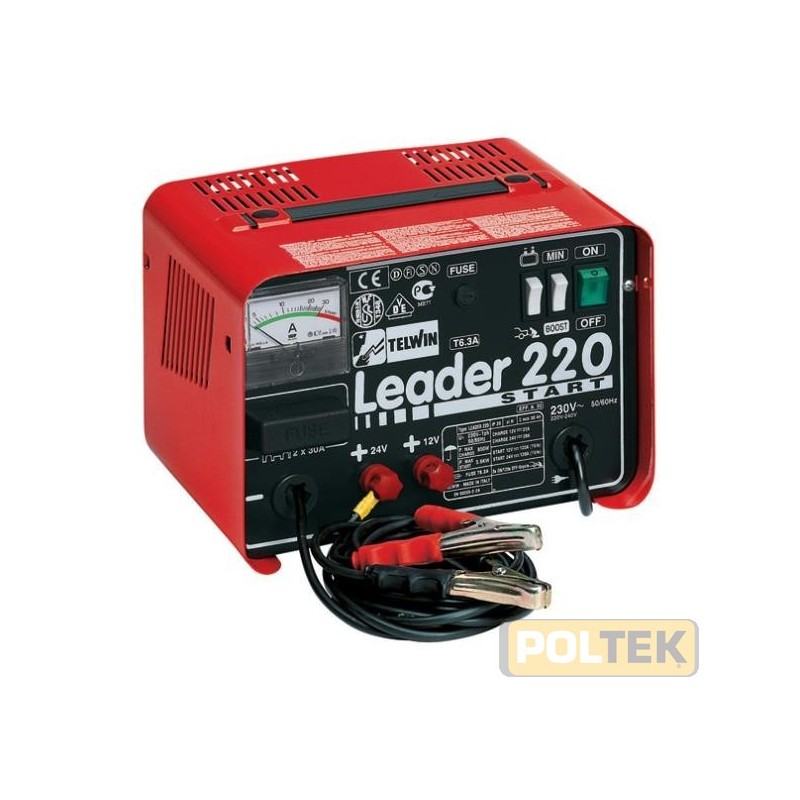 Carica batteria e avviatore portatile, monofase, per la carica di accumulatori al piombo con tensione 12/24V e l'avviamento di q