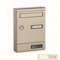 CASSETTA POSTA SILMEC ALLUM. S2001 BRONZO