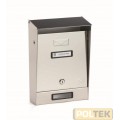 CASSETTA POSTA SILMEC INOX S/01 TETTO APRIBILE