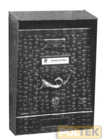 CASSETTA POSTA SILMEC NERA RUSTICA