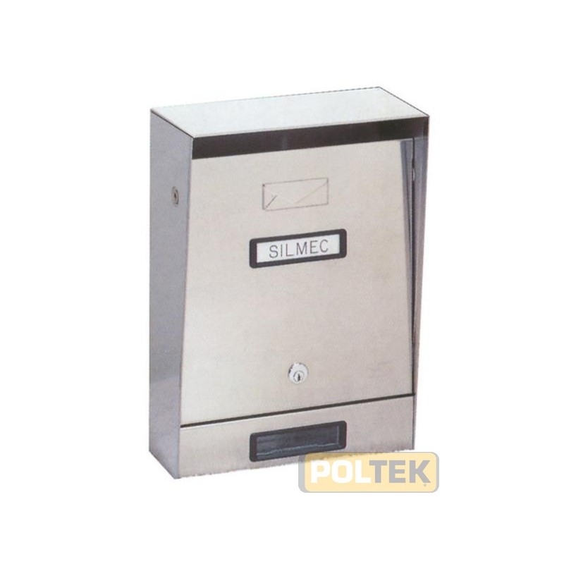 Cassetta 220x325x75/110 mm SENZA TETTO apribile parapioggia. Impostazione frontale. Apertura imbuca lettere 110x27 mm.