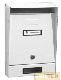 CASSETTA POSTA SILMEC TETTO APRIBILE BIANCA