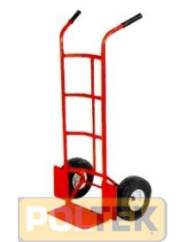 CARRELLO X SACCHI RUOTA PNEUM. C/DISCO FERRO d. mm 260