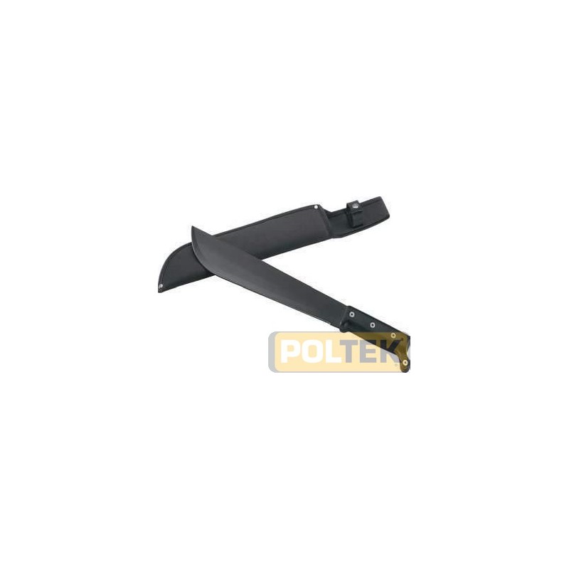 Machete da giardino con manico in plastica e lama in acciaio inox teflonata della lunghezza di 32 cm completo di fodero protetti