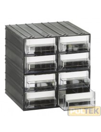 CASSETTIERA MOBILPLASTIC TRASPARENTE 8 CASSETTI
