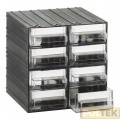 CASSETTIERA MOBILPLASTIC TRASPARENTE 8 CASSETTI