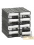 CASSETTIERA MOBILPLASTIC TRASPARENTE 8 CASSETTI