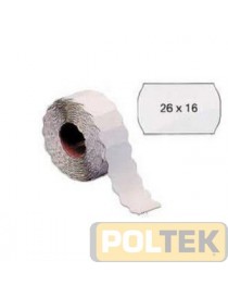 ROCAMA ETICHETTE PREZZATRICE mm 26x16 BIANCA r. 36