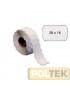 ROCAMA ETICHETTE PREZZATRICE mm 26x16 BIANCA r. 36