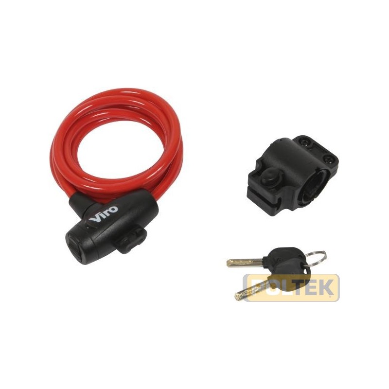 LUCCHETTO VIRO ANTIFURTO SPIRALE d. 8 x 1800 mm