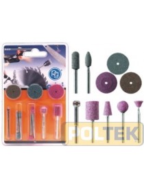 MINIACC. MODELLISMO KIT PER SMERIGLIATURA 10 ACCESSORI