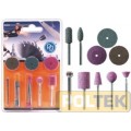 MINIACC. MODELLISMO KIT PER SMERIGLIATURA 10 ACCESSORI