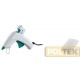 Per incollare carta, plastica, legno, ceramica, tessuti. Ugello con protezione termica, dispositivo antigoccia. Ad avanzamento a