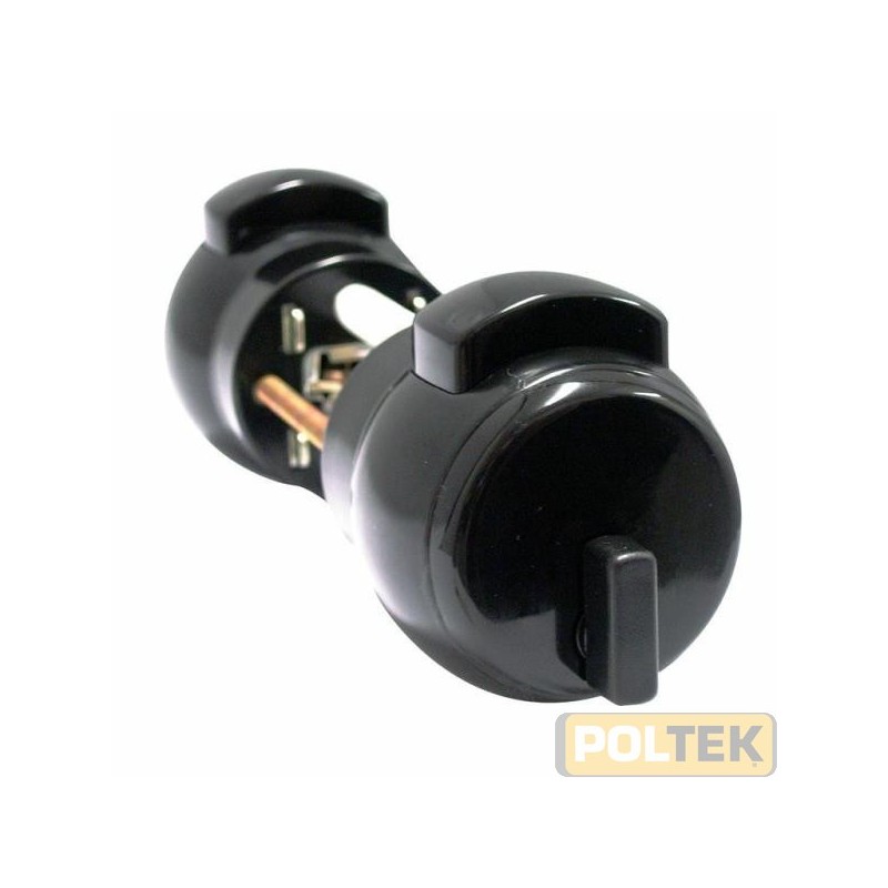 Apertura per ingressi e uffici. Bloccabile o sbloccabile dall'esterno con chiave. Pomolo interno con girevole. Senza scrocco. Se