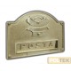 Placca buca lettere con pulsante per campanello realizzata in ottone di dimensioni 340 x 245 mm. Essendo bifacciale, l'inserimen