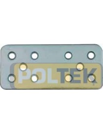 PIASTRINA GIUNZIONE PESANTE DRITTA ZINC. mm 40x90