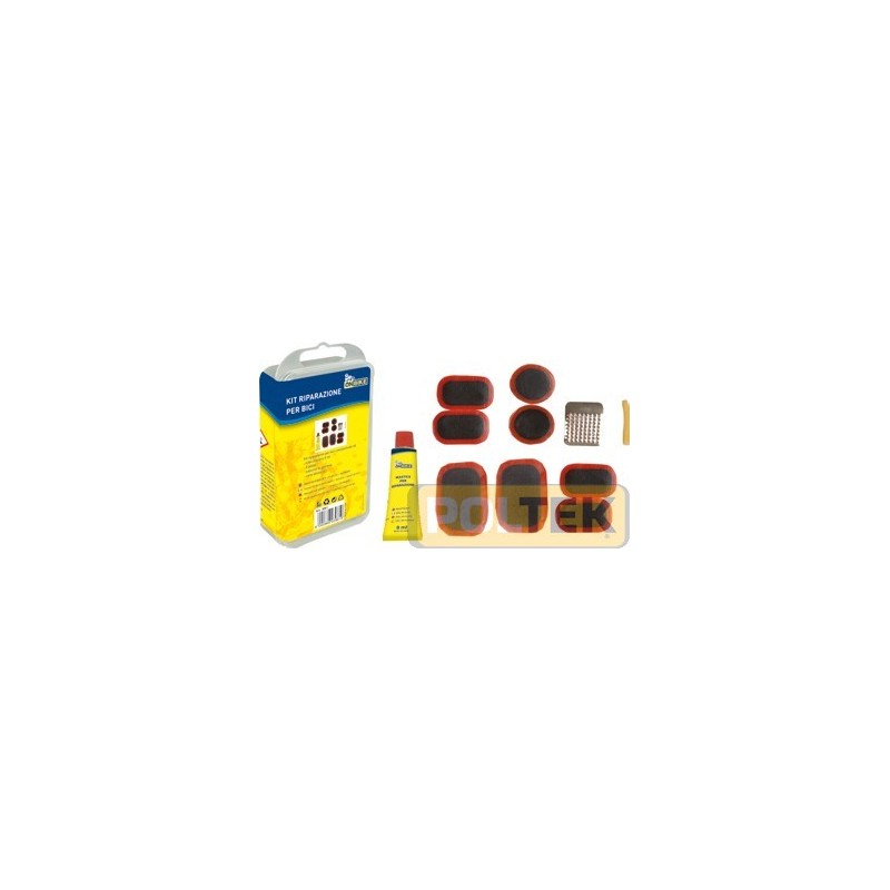 KIT RIPARAZIONE BICICLETTE BOX PLASTICA