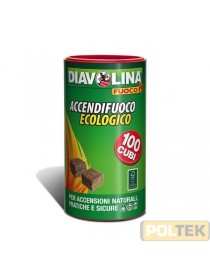DIAVOLINA ACCENDIFUOCO ECOLOGICA BOX 100 ACCENSIONI