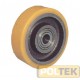 RUOTA NUCLEO GHISA E RIVESTIMENTO POLIURETANO mm 125