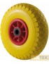 RUOTA CARRELLI PIENA GIALLA DISCO NYLON d. mm 260x8