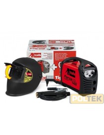 Saldatrice ad inverter, portatile, monofase, ventilata, per la saldatura ad elettrodo MMA in corrente continua DC con innesco a 