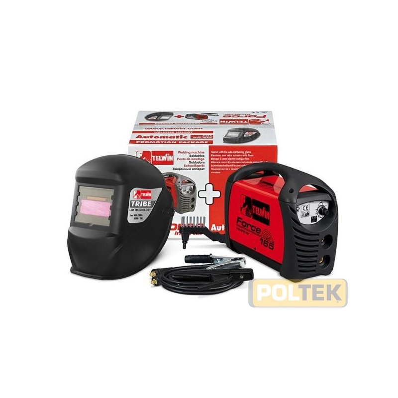 Saldatrice ad inverter, portatile, monofase, ventilata, per la saldatura ad elettrodo MMA in corrente continua DC con innesco a 