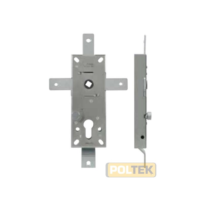 Le serrature multipunto 1.8234 sono intercambiabili con le più diffuse serrature per basculanti (con interasse 70 mm) già inst