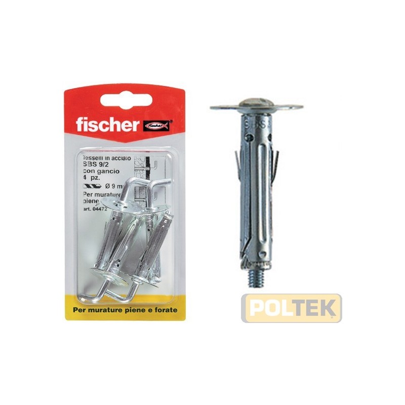 E’ un tassello in acciaio disponibile in due misure (8 e 9 mm di diametro). Ideato per fissaggi leggeri, si caratterizza come 