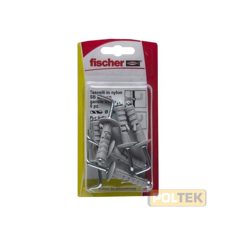 E’ un tassello in nylon disponibile in due misure (9 e 12 mm di diametro). Studiato per fissaggi leggeri, si caratterizza per 