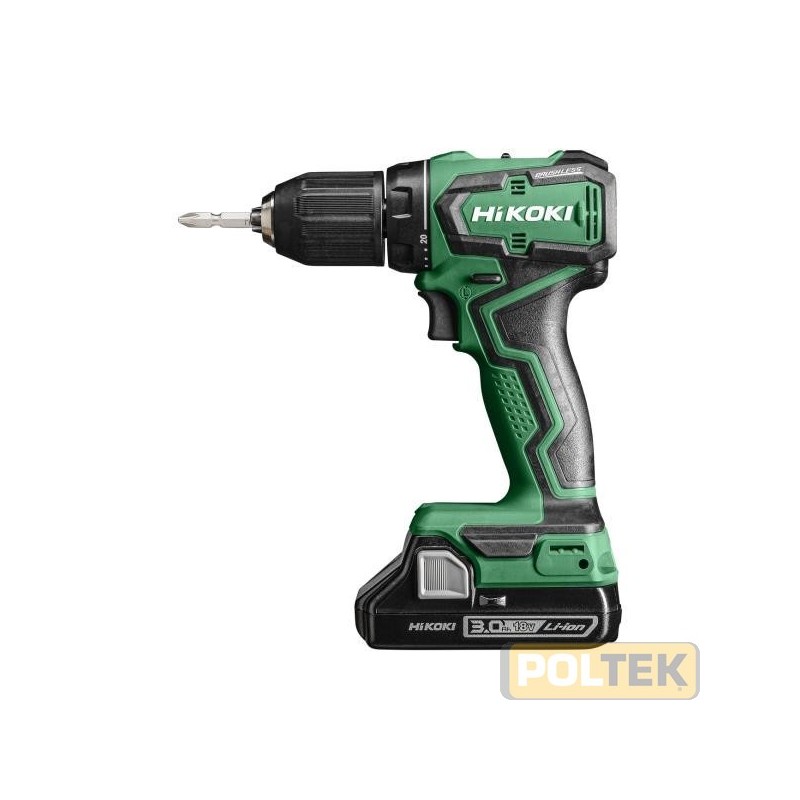 Trapano avvitatore a batteria a 18V super compatto, veloce e leggero con il motore brushless che garantisce le più alte perform