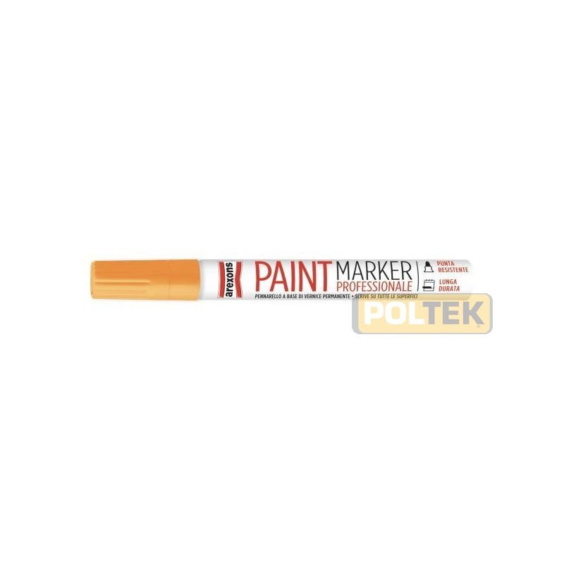 Pennarello professionale a base di vernice permanente applicabile su qualsiasi tipo di materiale. Resistente agli agenti atmosfe