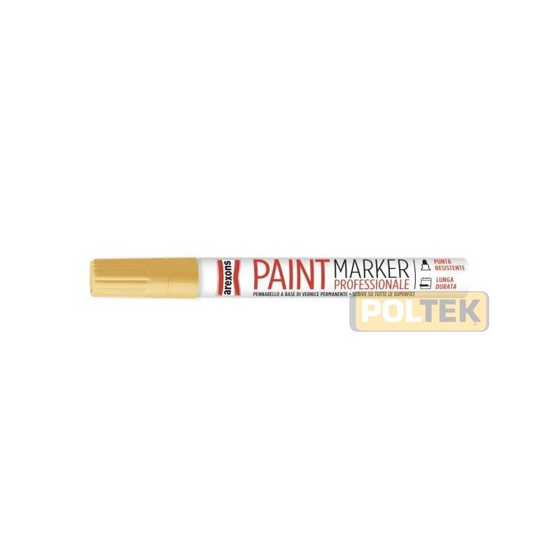 Pennarello professionale a base di vernice permanente applicabile su qualsiasi tipo di materiale. Resistente agli agenti atmosfe