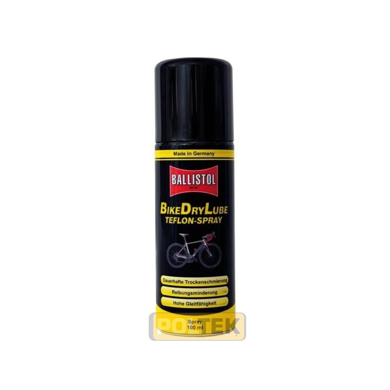 BALLISTOL Bike Dry Lube Teflon - è una lubrificazione a secco, continua e permanente, per le aree sensibili sulla bicicletta (a