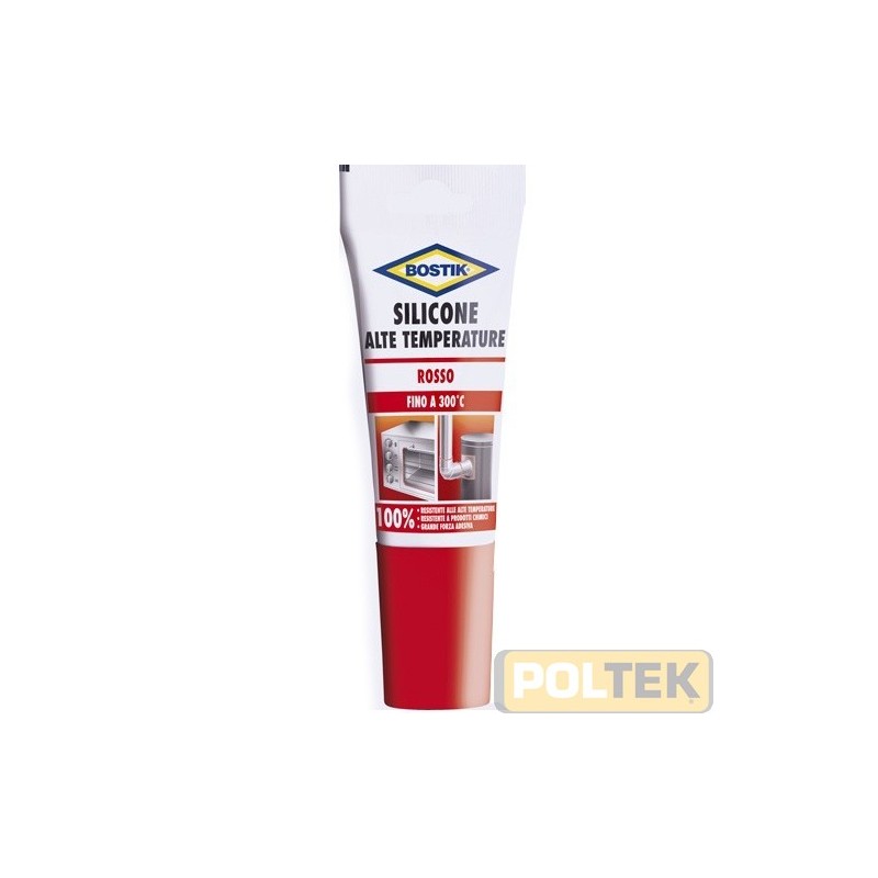 BOSTIK SILICONE ACETICO ALTA TEMPERATURA ROSSO ml 60