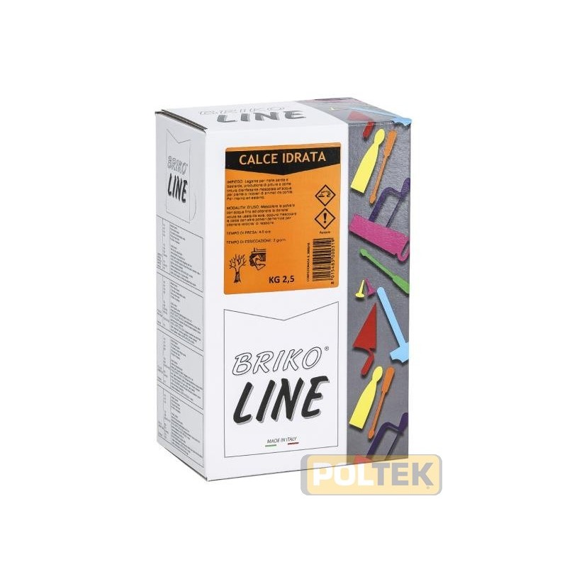 Legante per malte aeree e bastarde, produzione di pitture e come tintura disinfettante mescolata all'acqua per piante e ricoveri