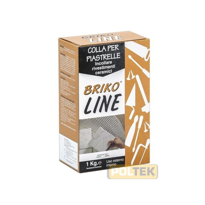 Per l'incollaggio delle piastrelle in ceramica, gres, etc., su intonaci di fondo a base calce e cemento.