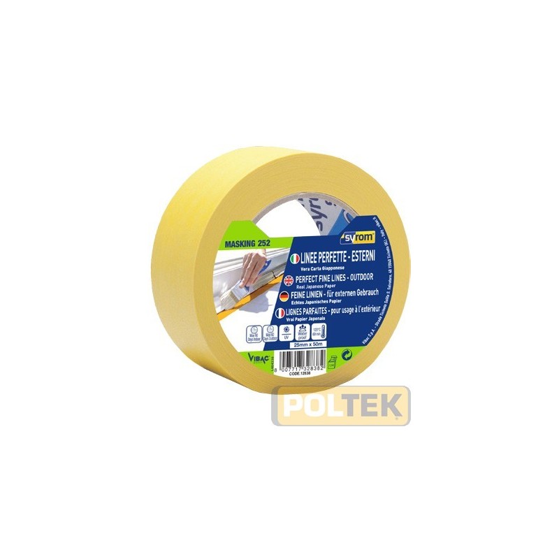 NASTRO CARTA GIALLO ml 50 x 25 mm