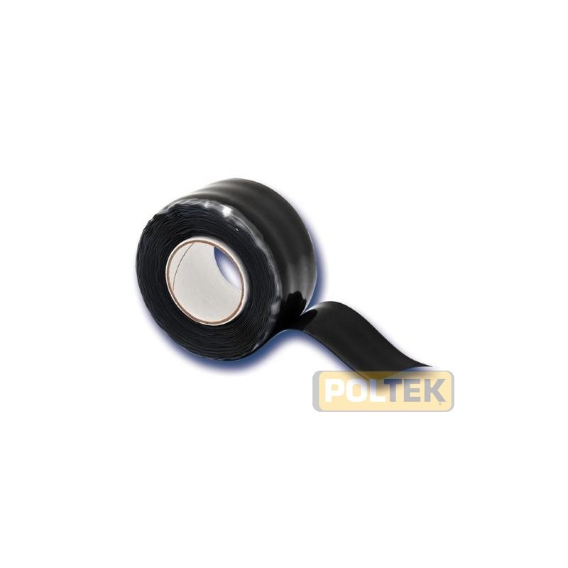 Originariamente sviluppato per uso militare, il nastro e' autoavvolgente e fatto di una speciale gomma di silicone di alta quali