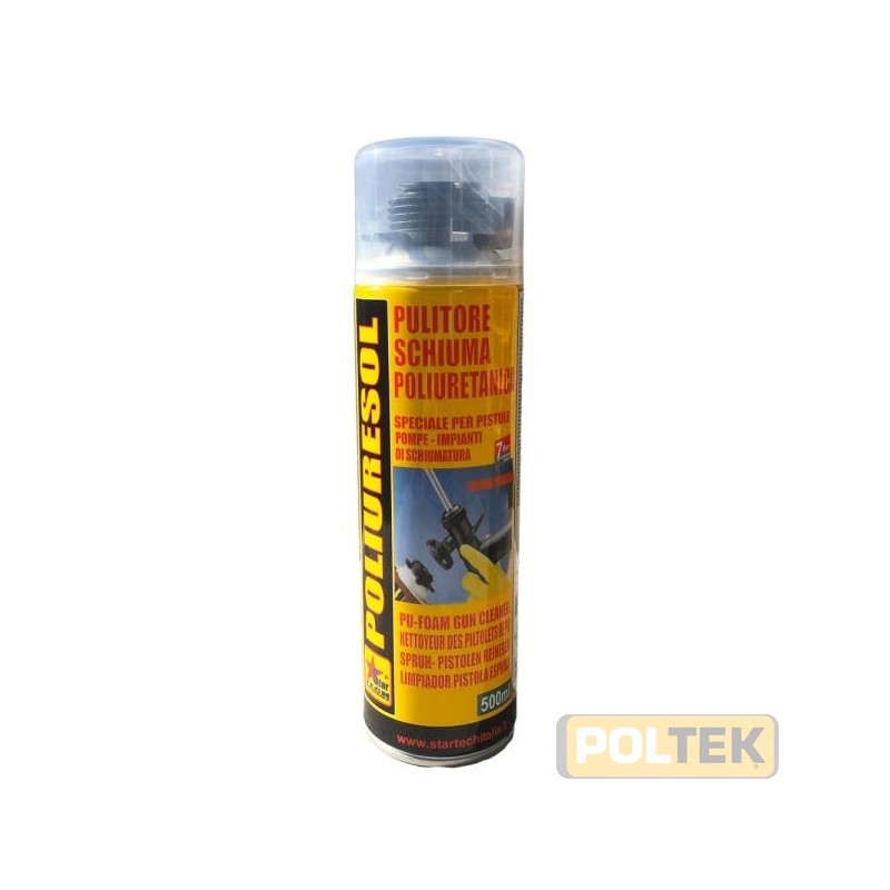 Dissolvente specifico per la pulizia e la rimozione di residui di schiuma poliuretanica da tutti i modelli di pistole di schiuma