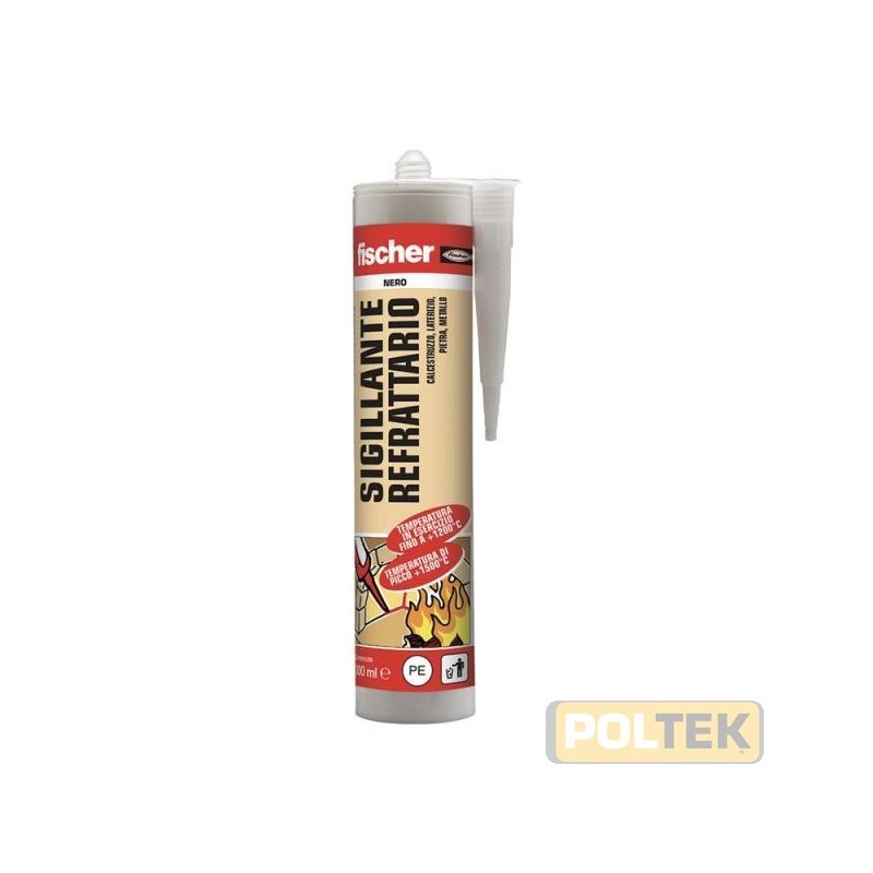 FISCHER SILICONE REFRATTARIO SR 1200° NERO ml 310
