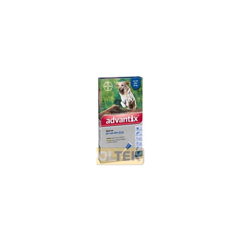 Advantix Spot on 4 pipette Cani da 25 kg a 40 kg
