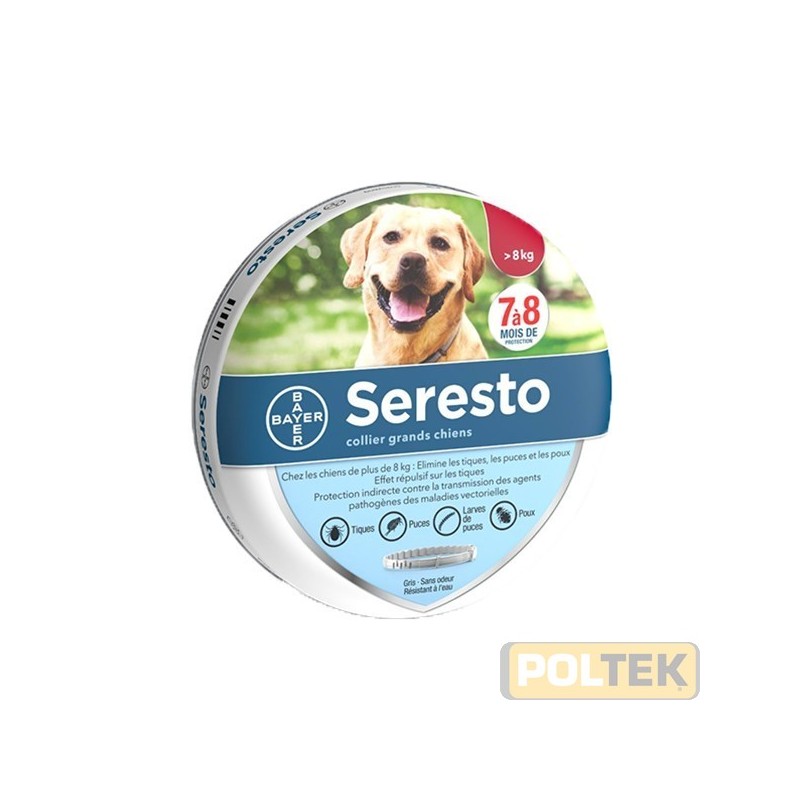 Seresto Collare per cani superiori a 8 kg 70 cm