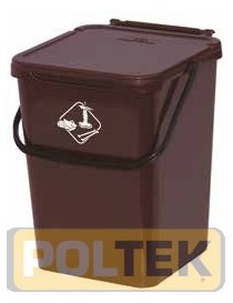 BIDONE IMMONDIZIA lt 10 MARRONE
