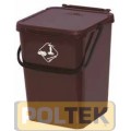 BIDONE IMMONDIZIA lt 10 MARRONE