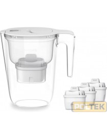 PHILIPS CARAFFA FILTRAGGIO ACQUA lt. 2,6 BIANCA + 3 filtri