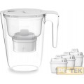 PHILIPS CARAFFA FILTRAGGIO ACQUA lt. 2,6 BIANCA + 3 filtri