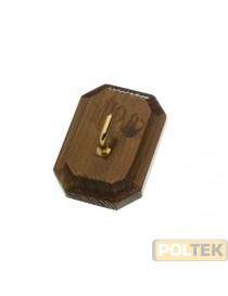 GANCIO LEGNO DECORATO 1 POSTO