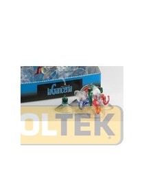 GANCIO IN PLASTICA CON VENTOSA COLORATO