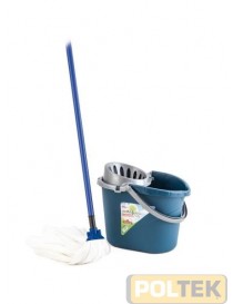 LAVAPAVIMENTI MINERVA COMPLETO DI SECCHIO, MANICO E MOP