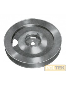 PULEGGIA ZINCATA RULLO LEGNO cm 22